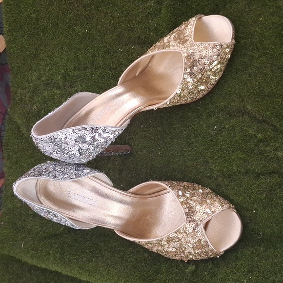 Vintage La Perla evening high heel shoes - Picture 2 of 4